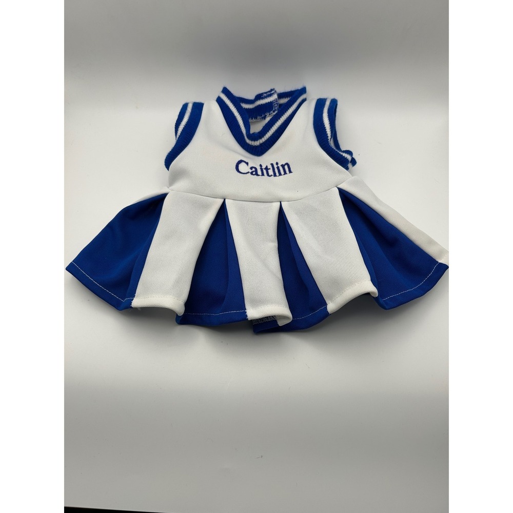Vermont Teddy Bear Cheerleader Outfit Blue White Caitlin Embroidered Uniform - Picture 3 of 8